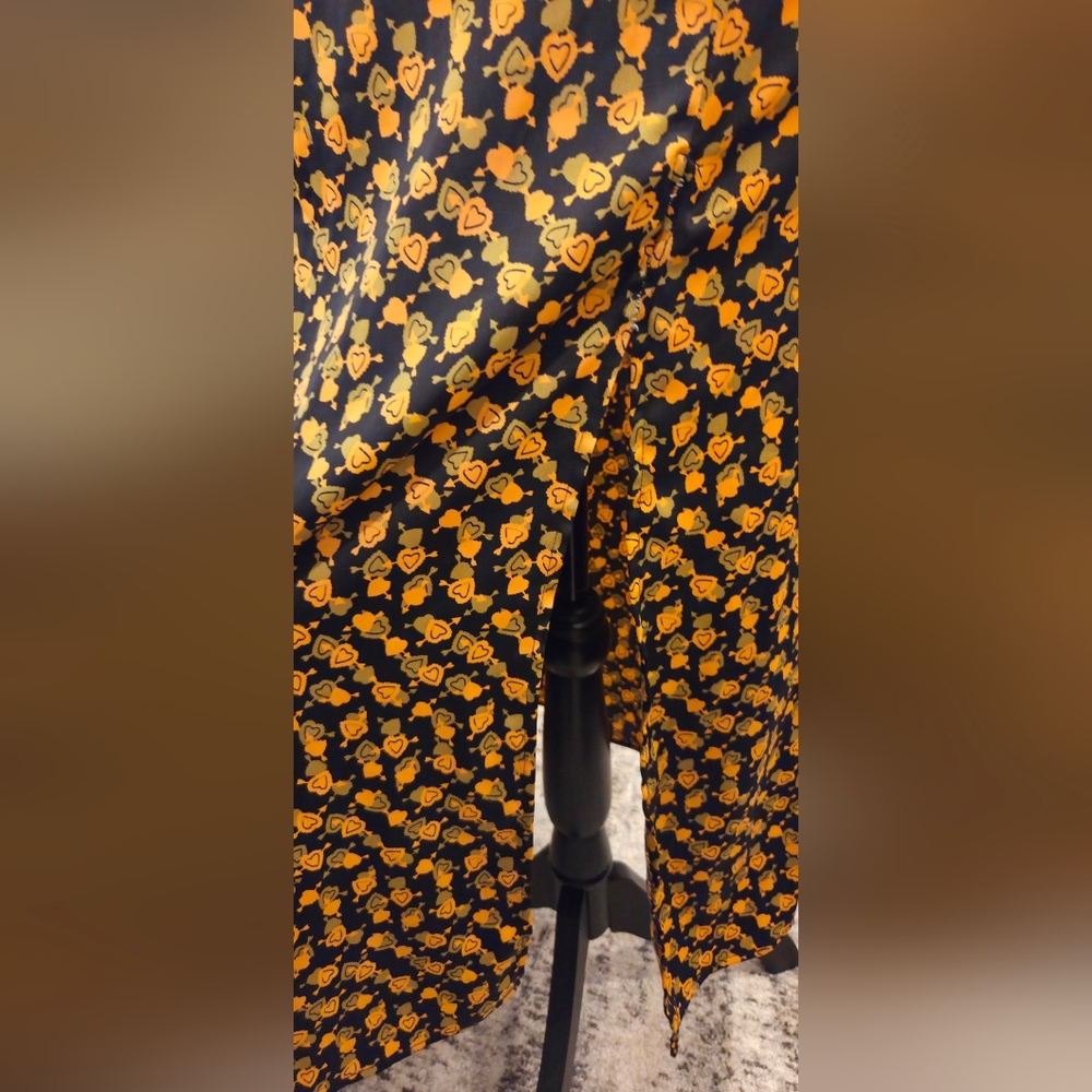 Urban Outfitters Black and Orange Midi Dress - Picture 8 of 16